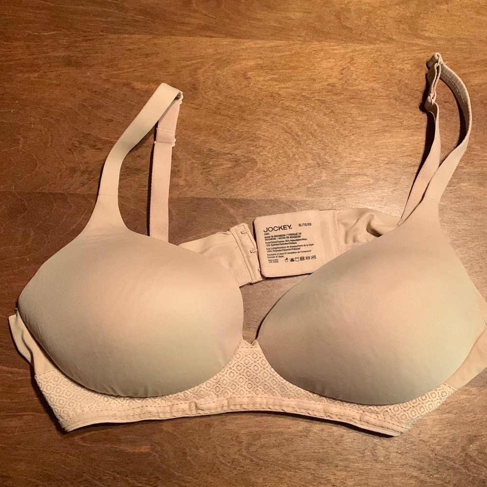 Jockey Forever Fit™ T-Shirt Molded Cup Lace Bra - Size XL - Worn twice